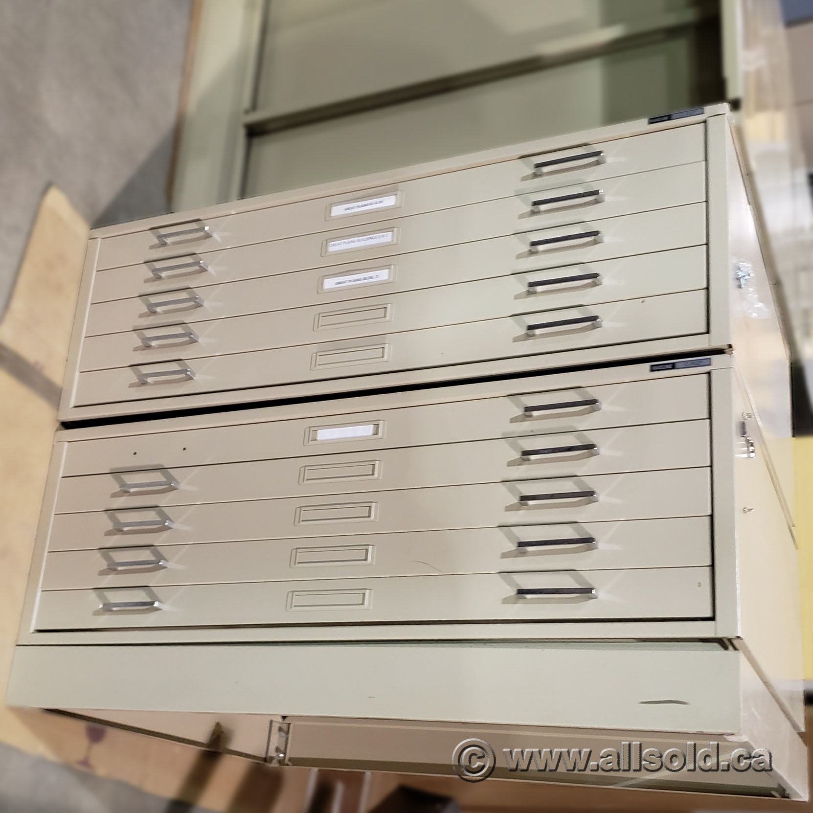 Mayline CFile 5 Drawer Stacking Map Planner Flat File